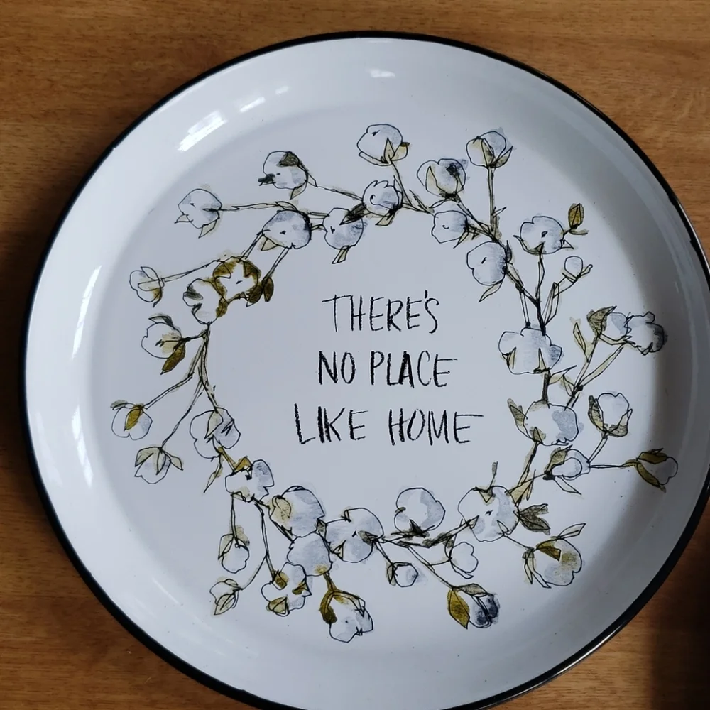 Enamel tray wall decor farmhouse decor set of 2